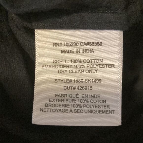 𝅺joie Posey Caviar Tassel Embroidered Mini Skirt With Pockets 100% Cotton Small - Picture 7 of 7